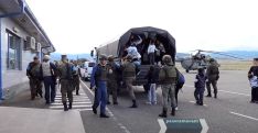 Azeri troops fire at Russian peacekeepers' vehicles evacuating women, children from Artsakh