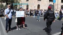 Anti-Pashinyan protesters block central Yerevan street