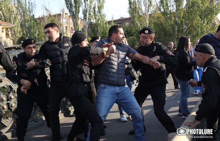 More than 200 protesters detained in Yerevan