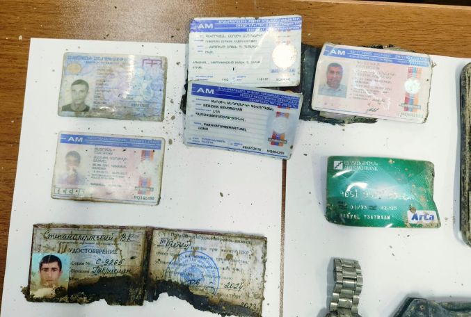 МВД Арцаха: С места взрыва в Арцахе обнаружена новая партия личных вещей