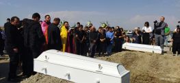 Two Artsakh child brothers killed in Azeri attack laid to rest in Armenia's Masis