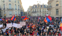 ԵՄ-ի հայերը բողոքի ակցիա են անցկացրել՝ Լեռնային Ղարաբաղի Ադրբեջանի կազմում ընդգրկվելու դեմ