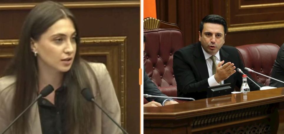 Alen Simonyan to Anna Mkrtchyan: 'You Chinese...'