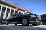 Президент России Путин прилетел в Китай с личным автомобилем
