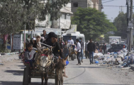 Some 700,000 Palestinians have moved south, Israel says
