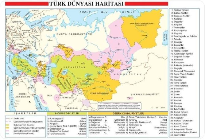 Тюрколог представил, какие карты изучают в средних школах Турции и Азербайджана