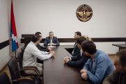 Artsakh president meets with MEPs in Yerevan