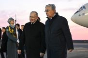Путин прилетел в Астану, где проведет переговоры с президентом Казахстана