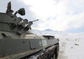 На полигонах военной базы ЮВО в Армении подготовили войсковые стрельбища к новому периоду обучения
