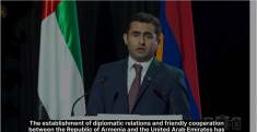 Հակոբ Արշակյանը ելույթ է ունեցել ԱՄԷ-ի կազմավորման 52-րդ տարեդարձի միջոցառմանը