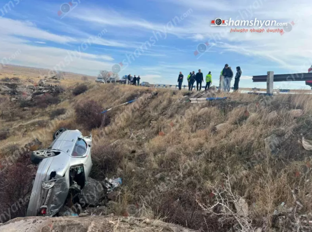Крупное ДТП в Арагацотнской области Армении: в больницу попали 5 школьников