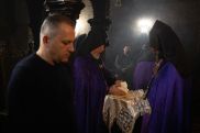 На Святой Литургии Сочельника в церкви Святой Гаяне присутствовал и президент Республики Арцах Самвел Шахраманян