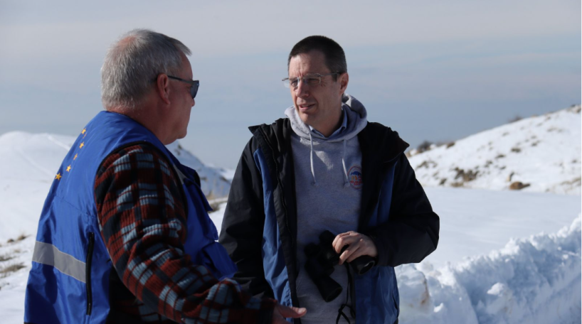 EU mission head hosts Austrian ambassador to Armenia on patrol