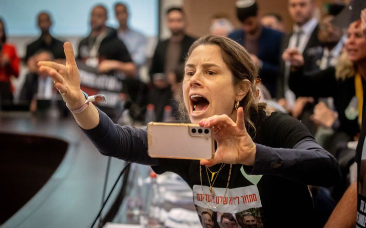 Families of Israeli hostages disrupt Knesset committee