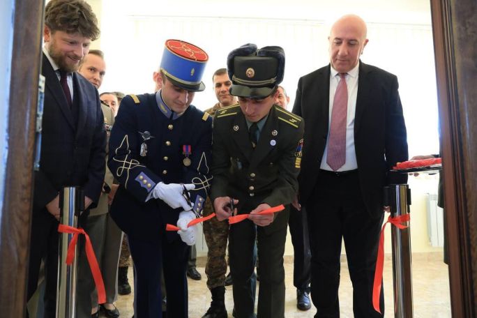 French classroom inaugurated at Armenian military academy