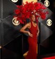 Dawn Richards wears Khosrov dress at 2024 Grammys