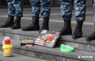 RPA activists protest outside Armenian Foreign Ministry