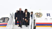 Pashinyan off to France with his wife