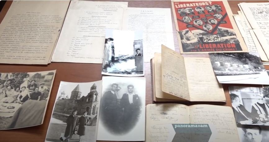 Три экспоната из хранящегося в Музее литературы и искусства архива Мисака Манушяна будут выставлены в Париже