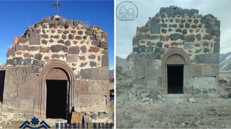 Two more churches in Artsakh fall victim to Azeri cultural vandalism