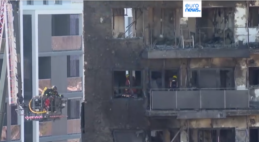 Пожар в многоэтажном жилом доме в Валенсии: около 30 погибших, раненых и пропавших без вести