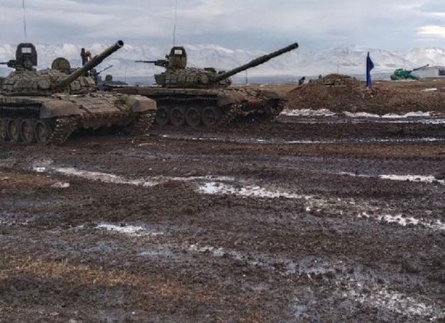 На российской военной базе в Армении определили лучший танковый экипаж ЮВО