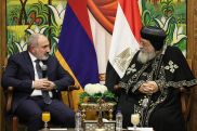 Փաշինյանն այցելել է Աբբասիայի Սուրբ Մարկոսի ուղղափառ տաճարի պատրիարքարան