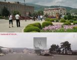 Azeri vandals destroy sculptures in Stepanakert square