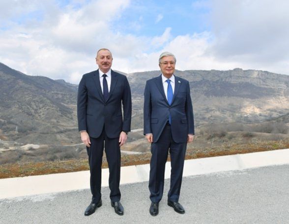 Kazakh leader visits Azeri-occupied Shushi