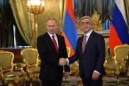 Serzh Sargsyan congratulates Putin on landslide election win