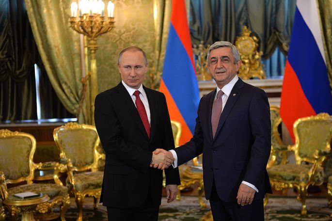 Serzh Sargsyan congratulates Putin on landslide election win
