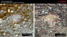 Azerbaijan completely destroys Ghazanchetsots cemetery in Shushi